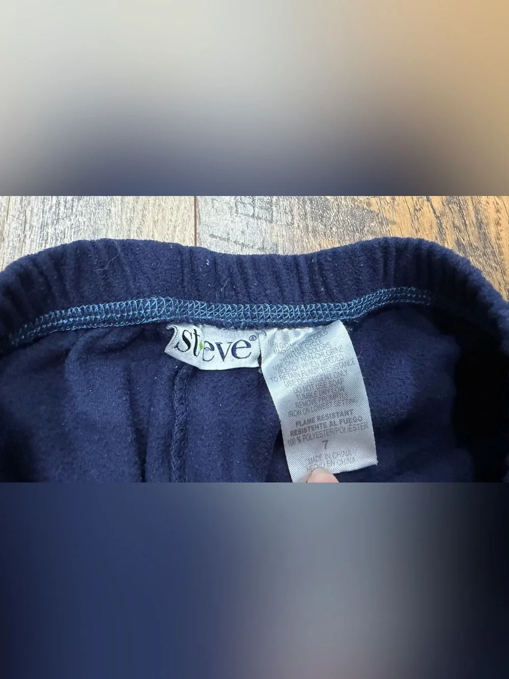 ST EVE Boy's Plaid Sleep Pant Microfleece Pajama Bottoms, Blue, Size 7